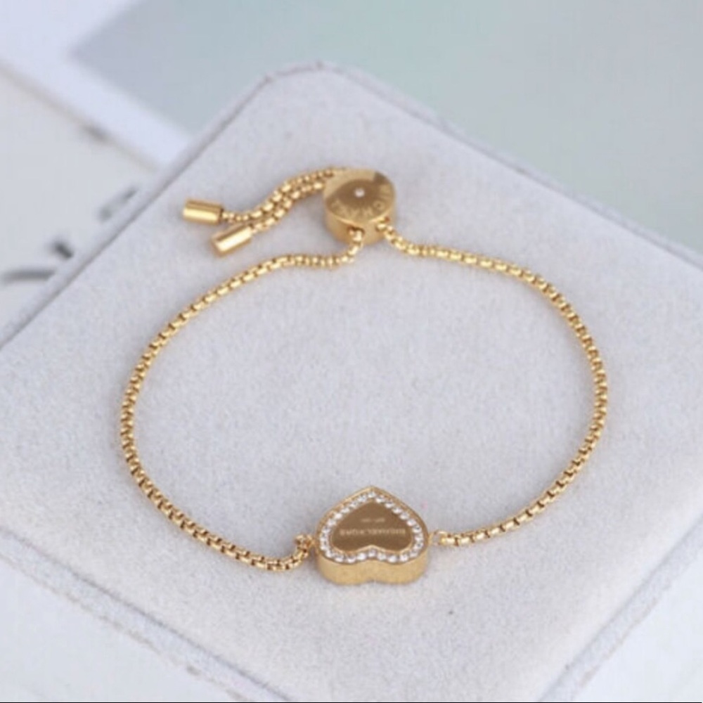 Michael Kors Logo Heart Slide Bracelet NWT!
